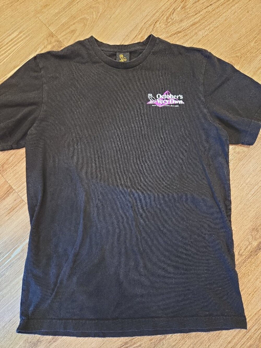 OVO October's Very Own Owl Map Design Black T-Shirt